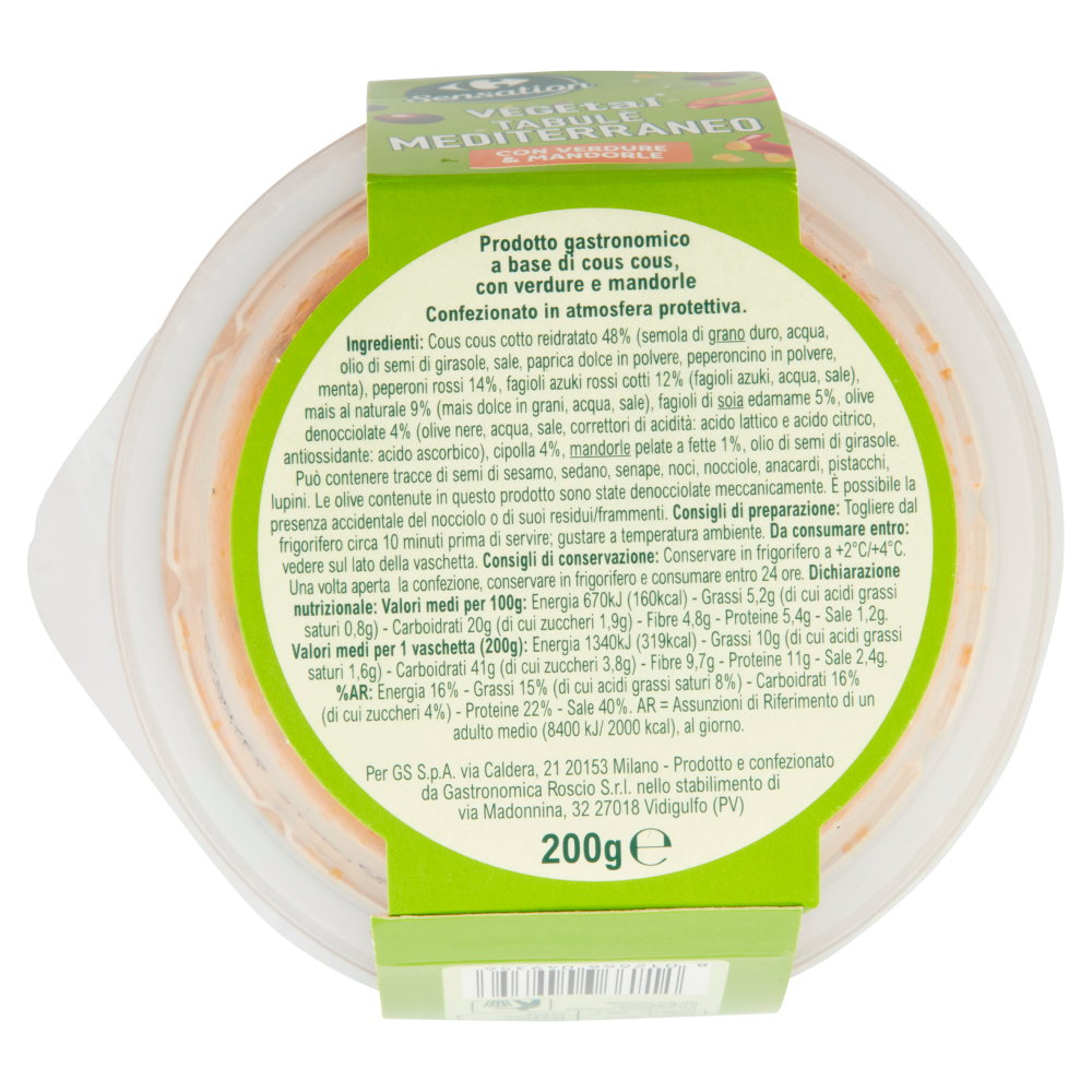Carrefour Sensation Vegetal Tabulè Mediterraneo 200 g