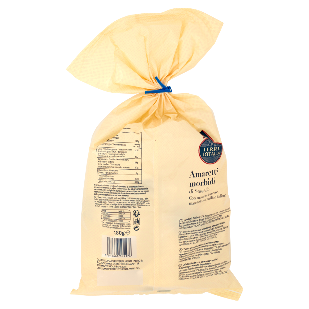 Terre d'Italia Amaretti morbidi di Sassello 180 g