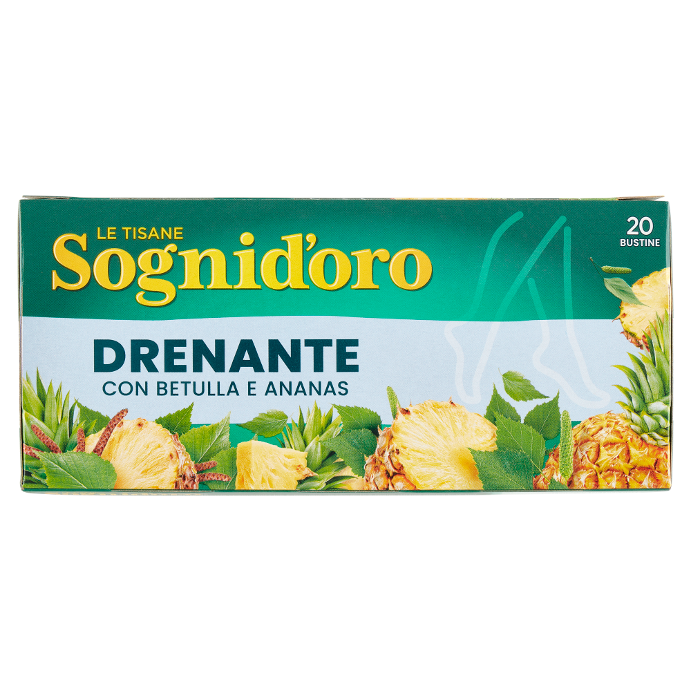 Sognid'oro le Tisane Drenante con Betulla e Ananas bustine 20 x 1,8 g