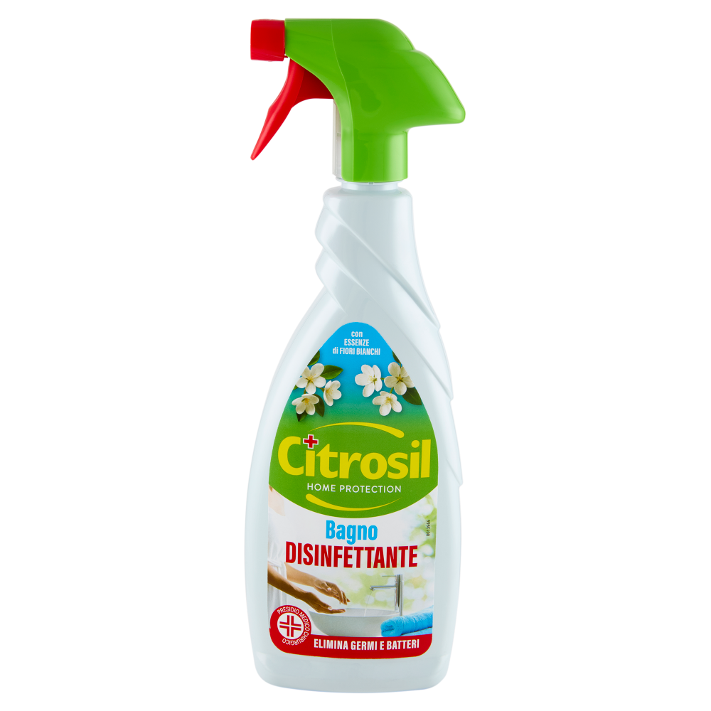 Citrosil Home Protection Bagno Disinfettante con Essenze di Fiori Bianchi 650 ml