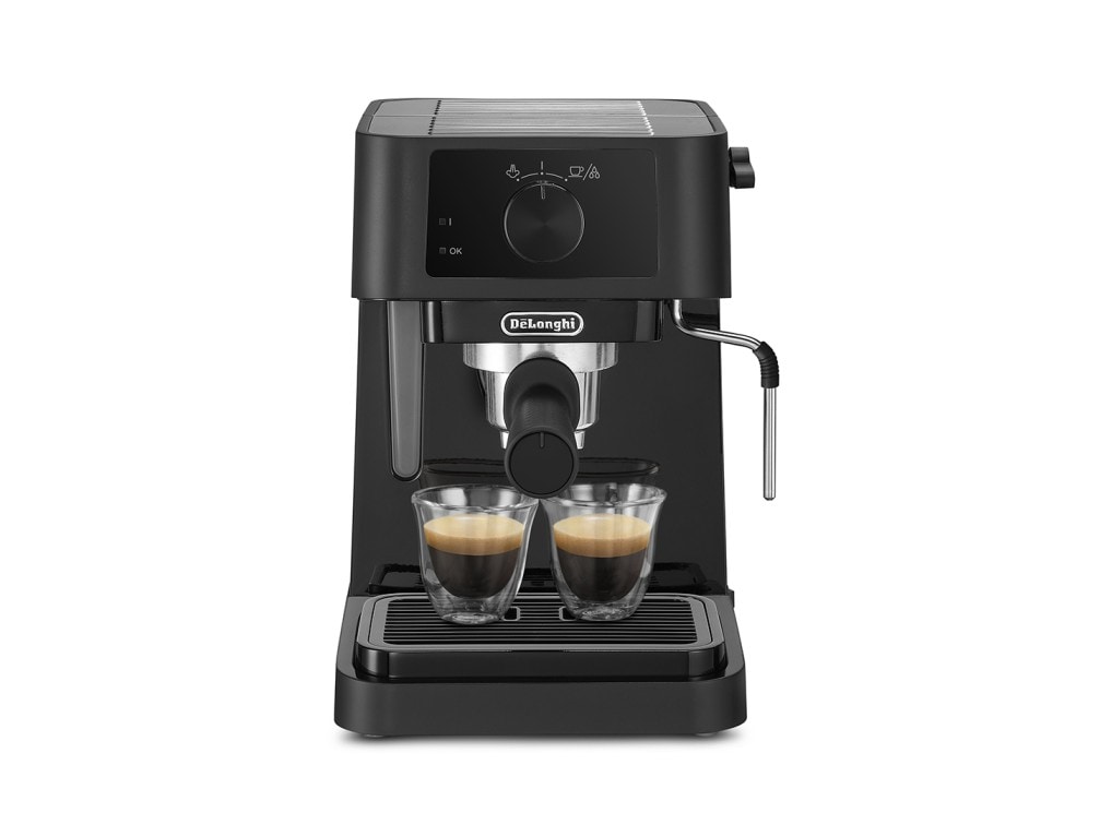 De&rsquo;Longhi STILOSA EC235.BK Macchina da Caff&egrave; Manuale Espresso e Cappuccino, Compatibile con Polvere o Cialde E.S.E., Spegnimento Automatico, Serbatoio Estraibile da 1L, Potenza 1100W, Nero