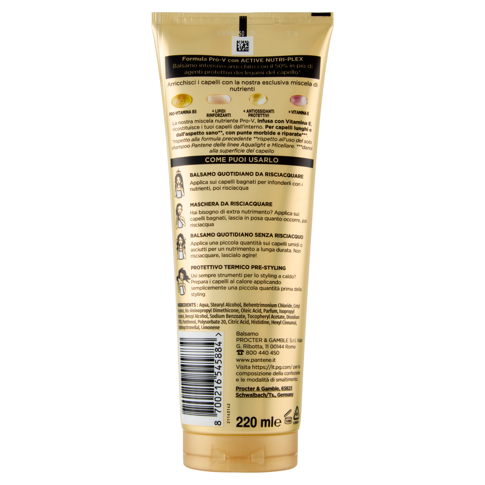 Pantene Pro-V Infinite Lunghezze Balsamo Intensivo 3 Minute Miracle 220 ml