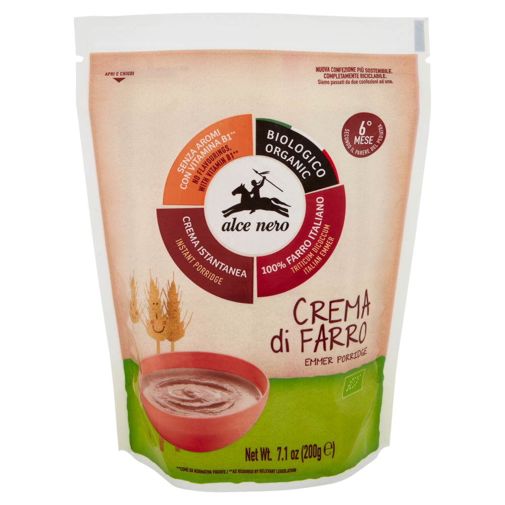 alce nero Crema di Farro 200 g