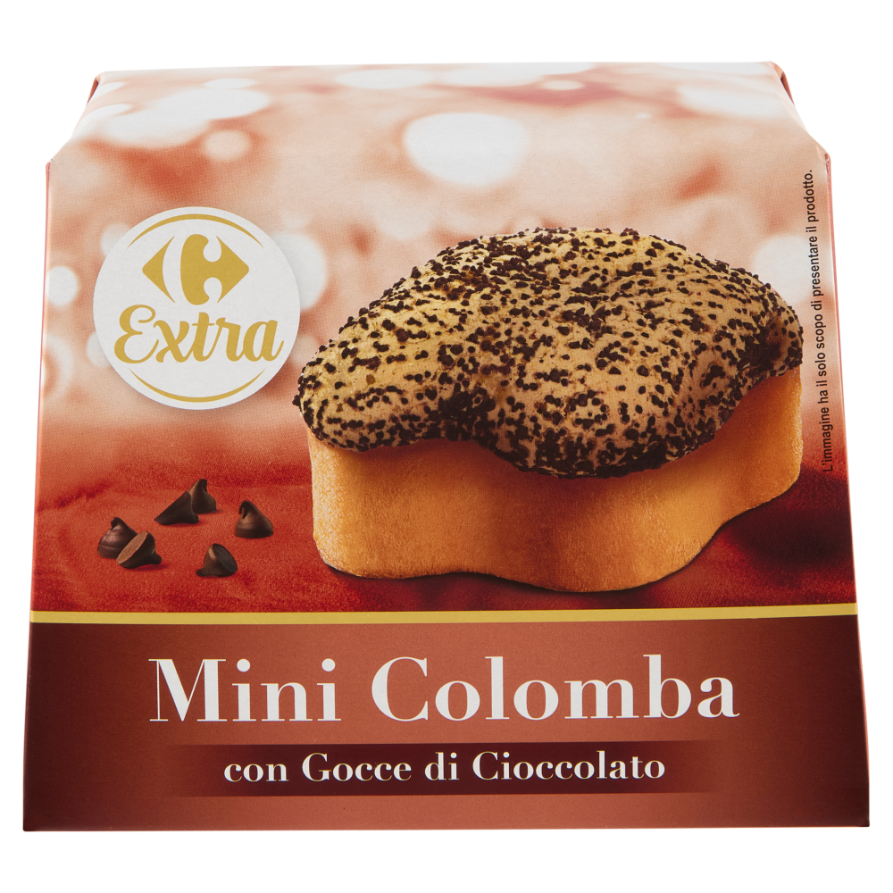 Carrefour Extra Mini Colomba con Gocce di Cioccolato 100 g