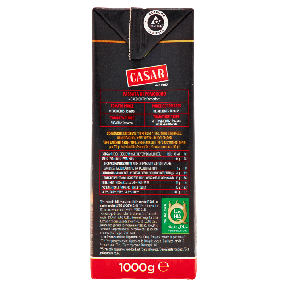 Casar Passata di Pomodoro 1000 g