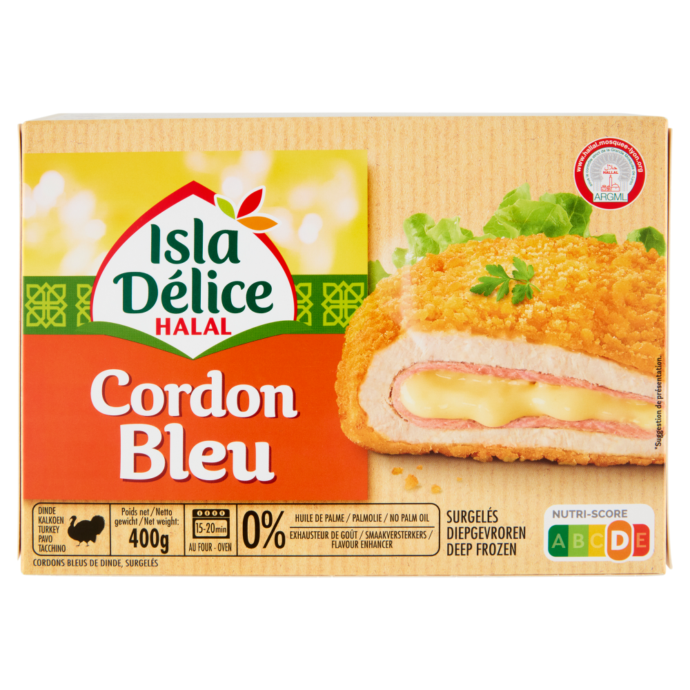 Isla D&eacute;lice Halal Cordon Bleu 400 g
