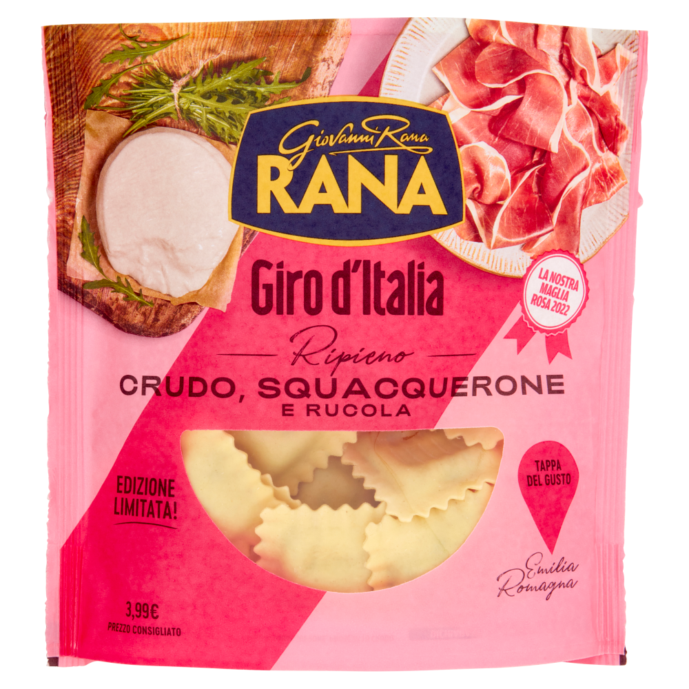 Giovanni Rana Giro d'Italia Ripieno Crudo, Squacquerone e Rucola 250 g