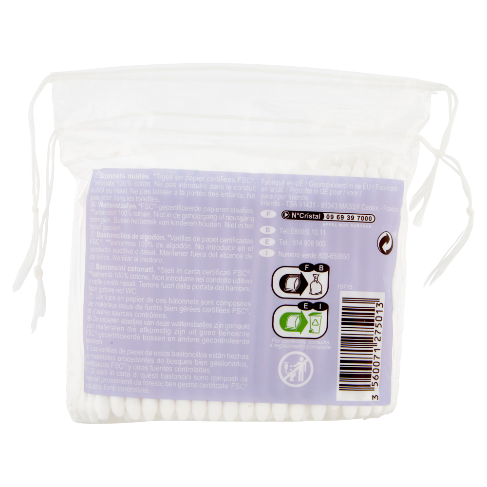 Carrefour Soft Classic Bastoncini Cotonati 100% Cotton** 160 pz
