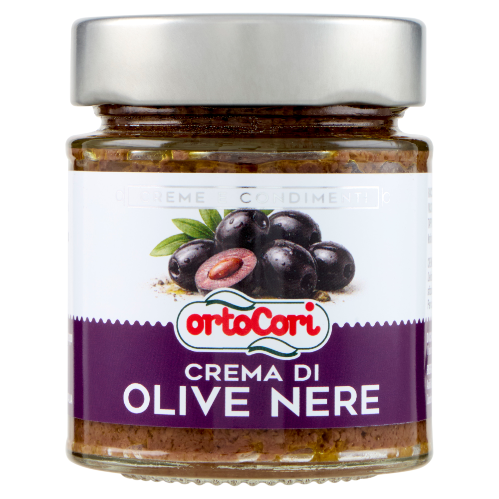 ortoCori Creme e Condimenti Crema di Olive Nere 130 g