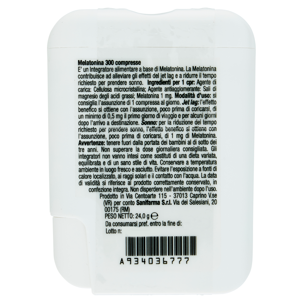 Melatonina System 300 Compresse 24,0 g