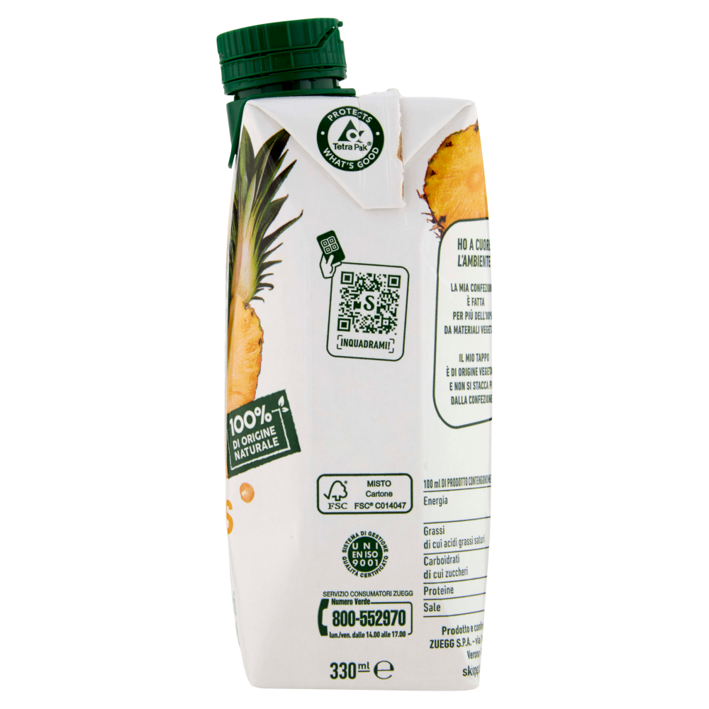 Zuegg Skipper Ananas Senza zuccheri aggiunti 330 ml