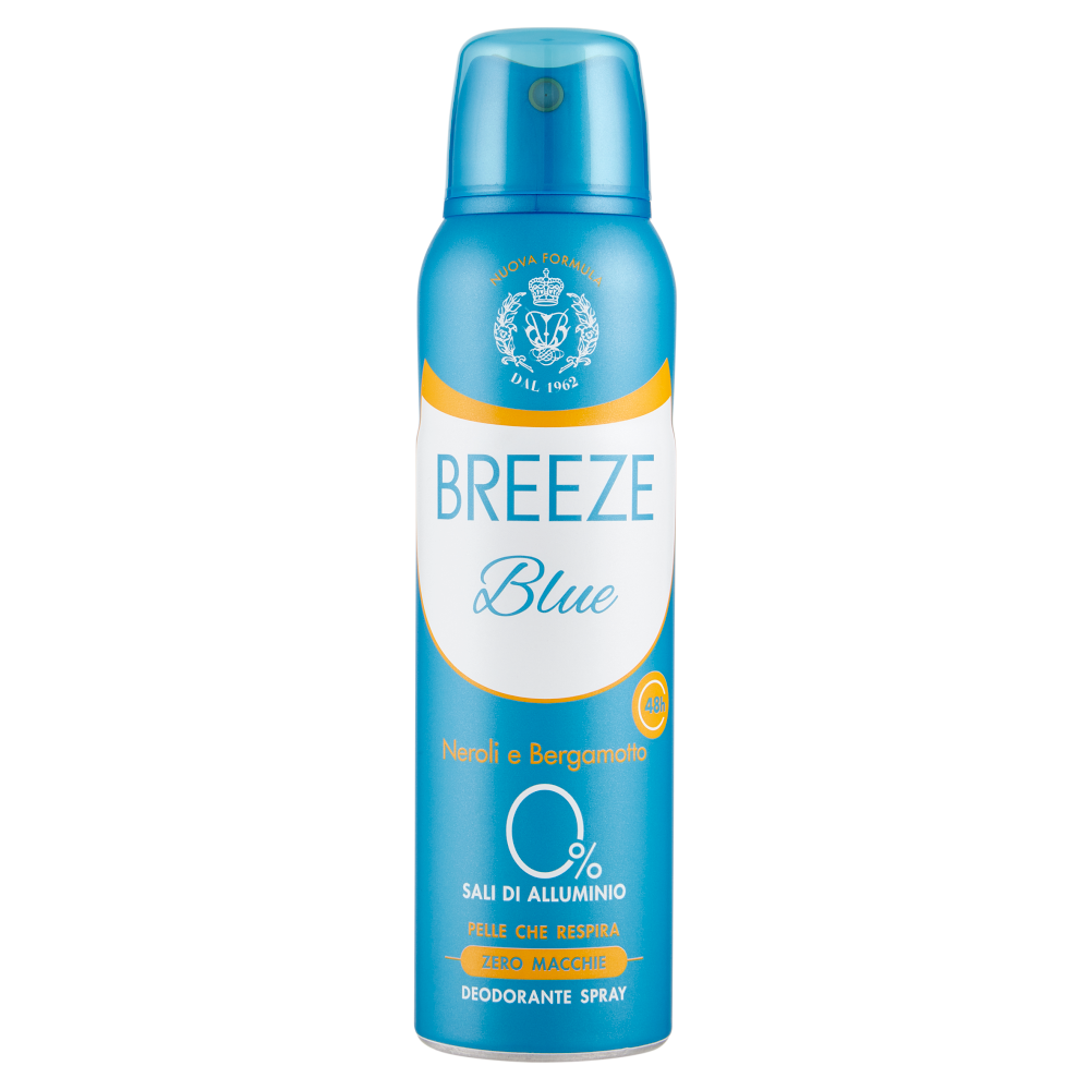 Breeze Blue Neroli e Bergamotto Deodorante Spray 