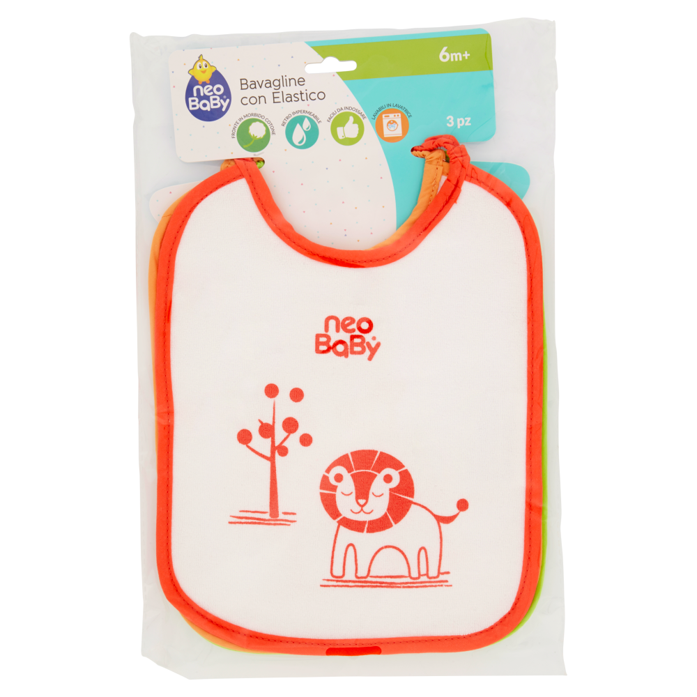 neo Baby Bavagline con Elastico 6m+ 3 pz