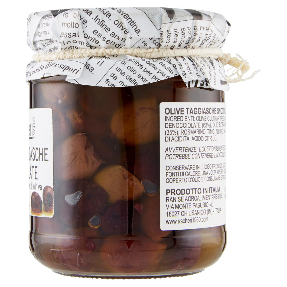 Ascheri 1960 Olive Taggiasche Snocciolate in olio extra vergine di oliva 180 g
