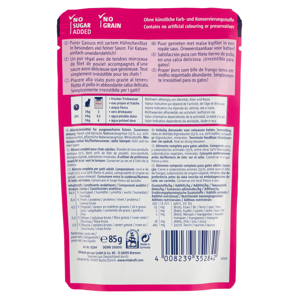 Vitakraft Poésie Délice Sauce con Pollo 85 g