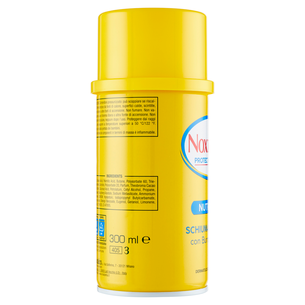 Noxzema Protective Shave Nutriente Schiuma da Barba con Burro di Cacao 300 ml