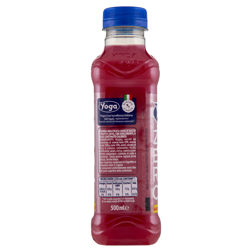Yoga Zero Arancia Mix Senza Zuccheri Aggiunti* 500 ml