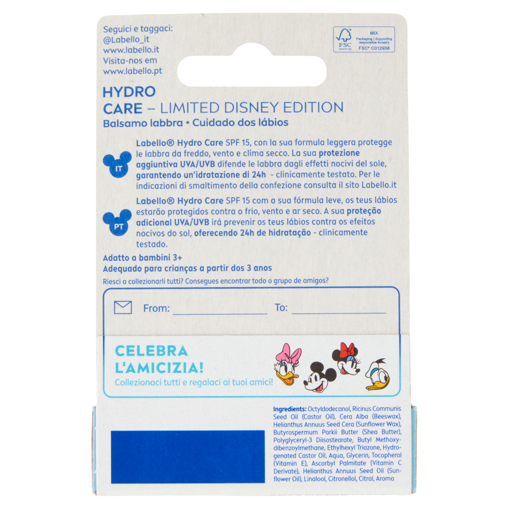Labello Hydro Care Paperino Disney Mickey and Friends 4,8 g