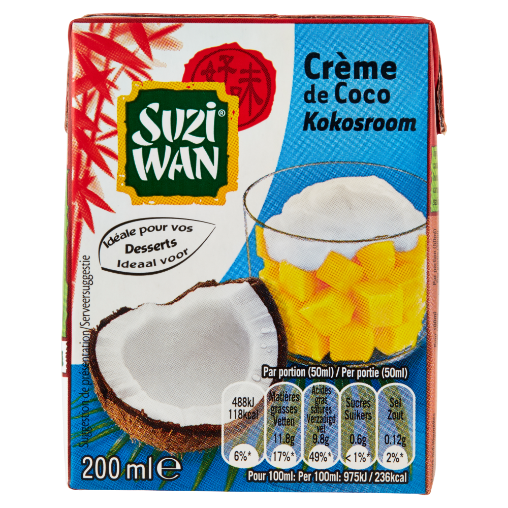 Suzi Wan Crema di cocco 200 ml