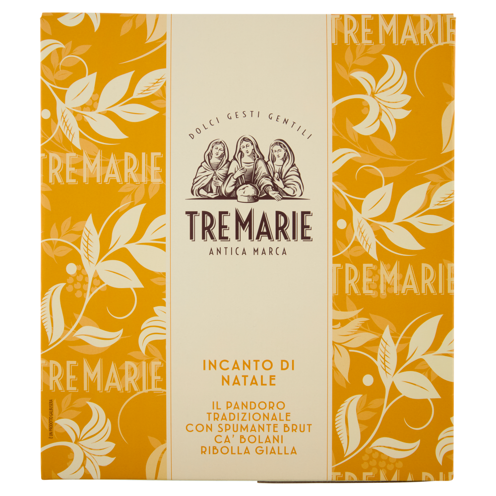 Tre Marie Incanto di Natale Pandoro Tradizionale 750g + Spumante Brut Ca' Bolani Ribolla Gialla 75cl