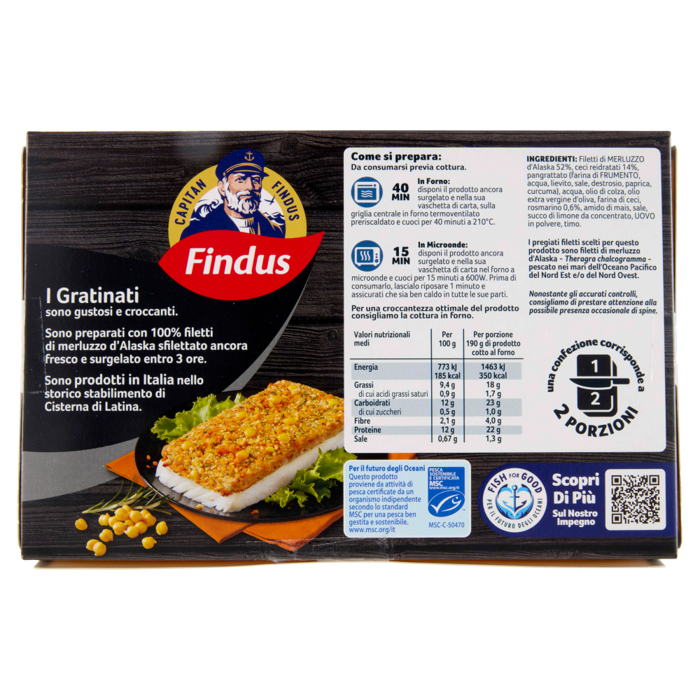 Capitan Findus I Gratinati High Pro con ceci e rosmarino 380 g