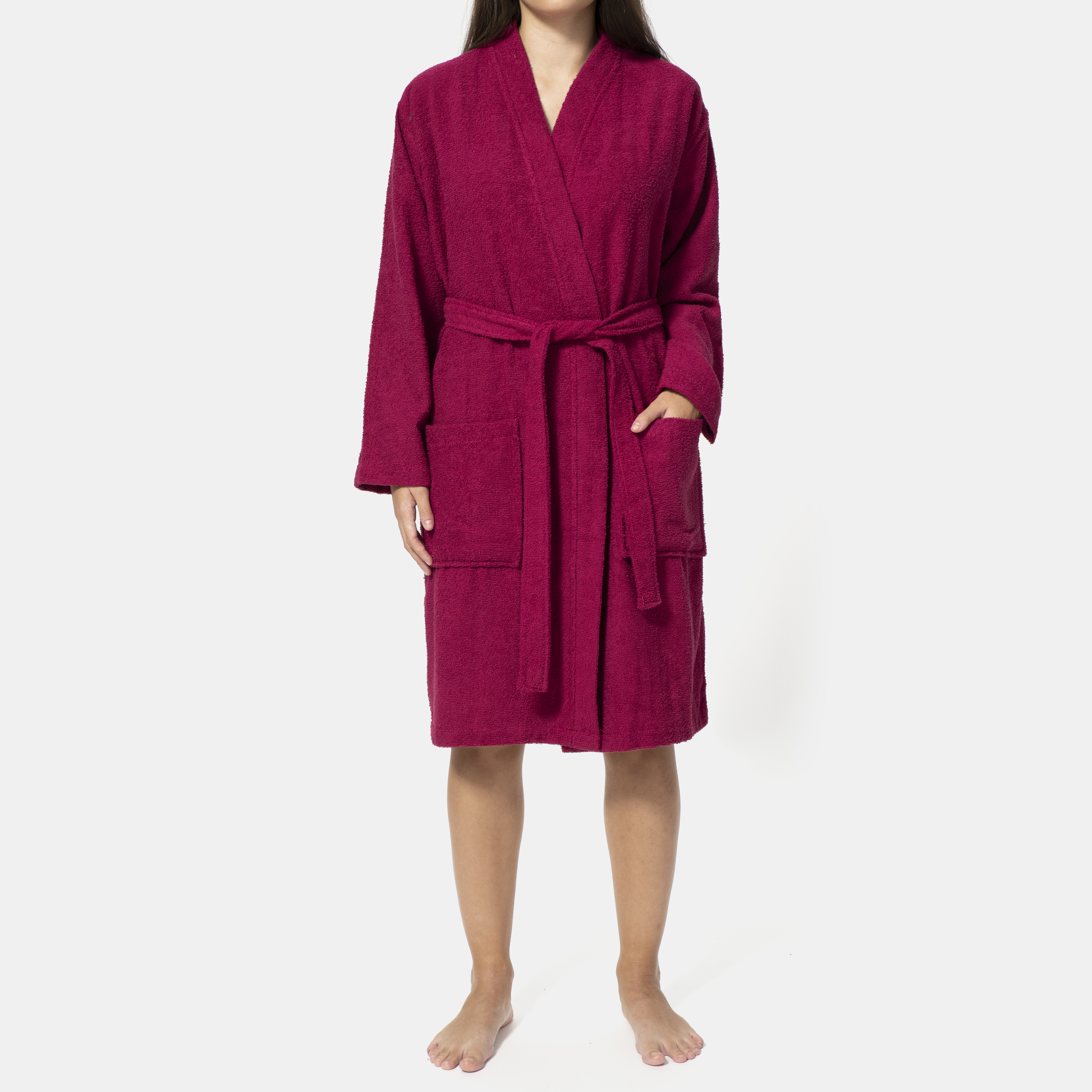 TEX HOME Accapatoio senza cappuccio, sangria, L/XL