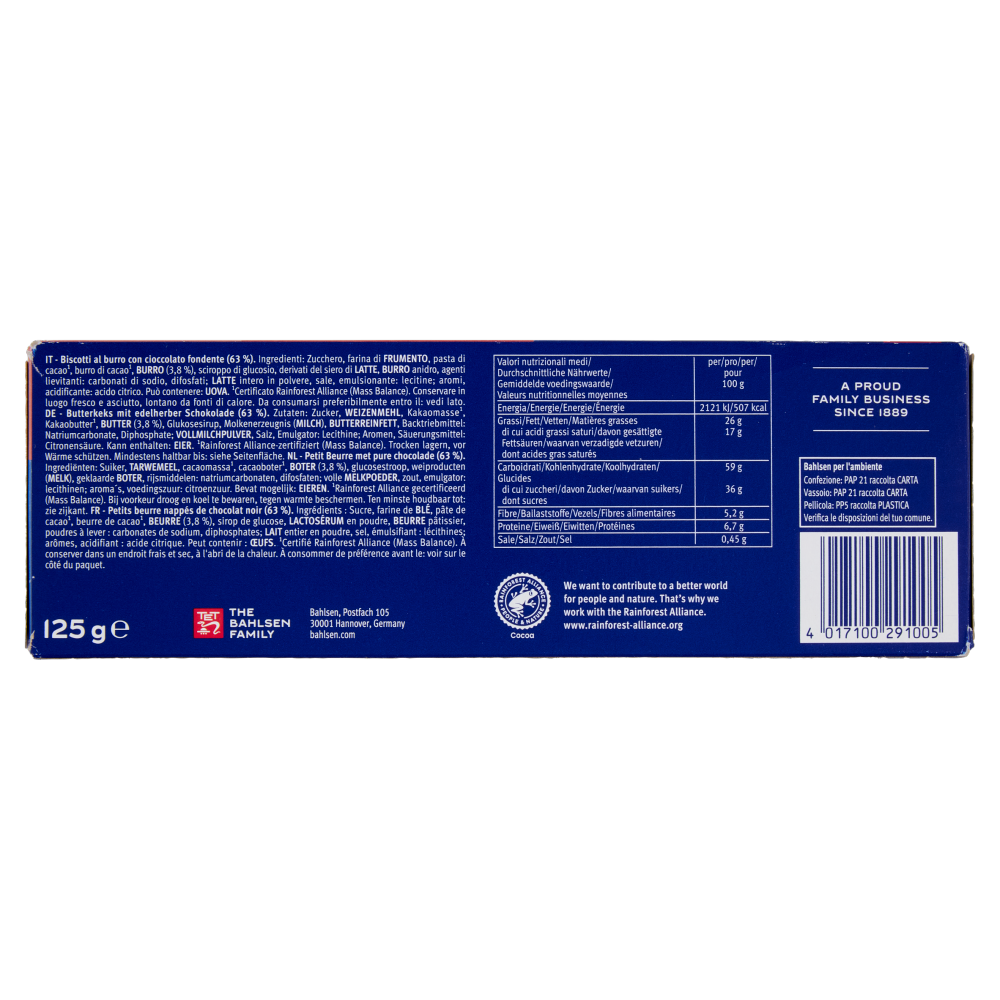 Bahlsen Choco Leibniz Dark 125 g