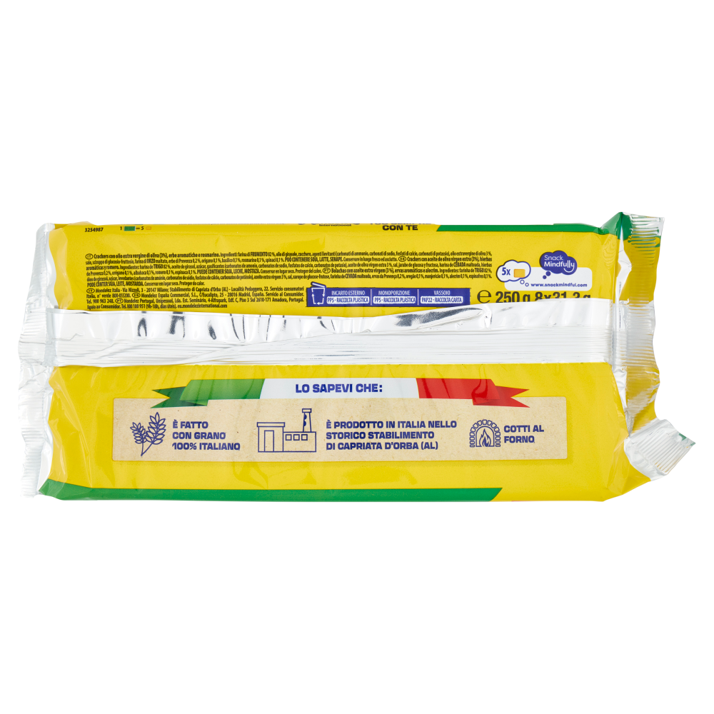 Tuc Cracker con Rosmarino e Erbe Aromatiche - 250 g