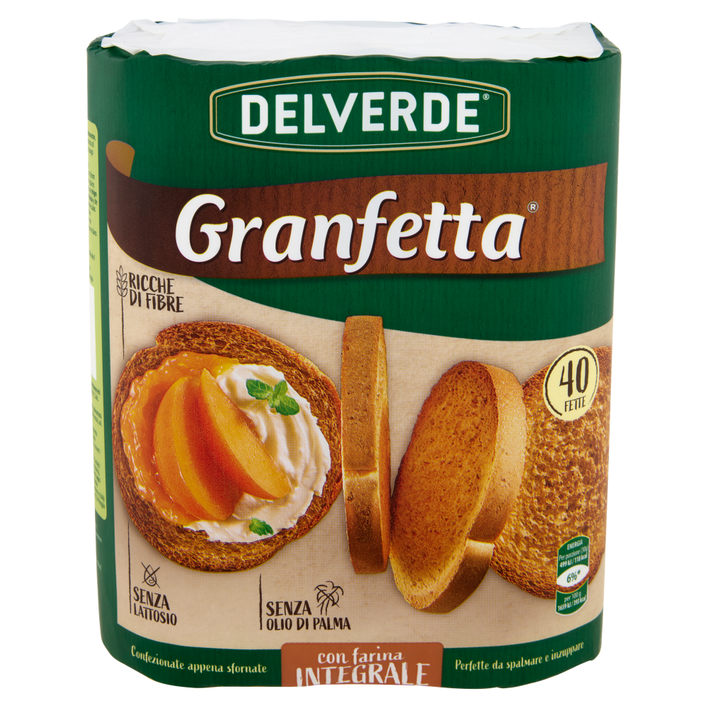 Delverde Granfetta con farina Integrale 40 Fette 300 g