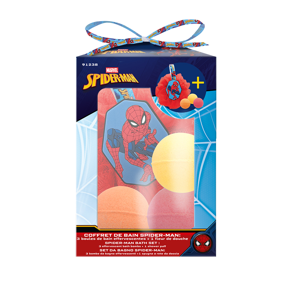 SPIDERMAN COFANETTO "BOMBE BAGNO"  