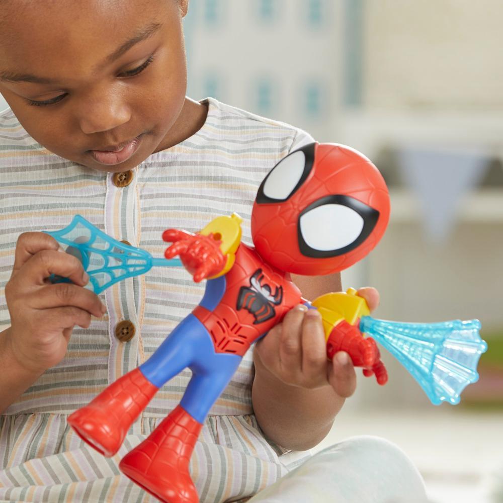 Marvel Spidey e I Suoi Fantastici Amici, Spidey Personaggio Elettronico, action figure da 25 cm con luci e suoni, giocattoli per et&agrave; prescolare per bambini e bambine dai 3 anni in su