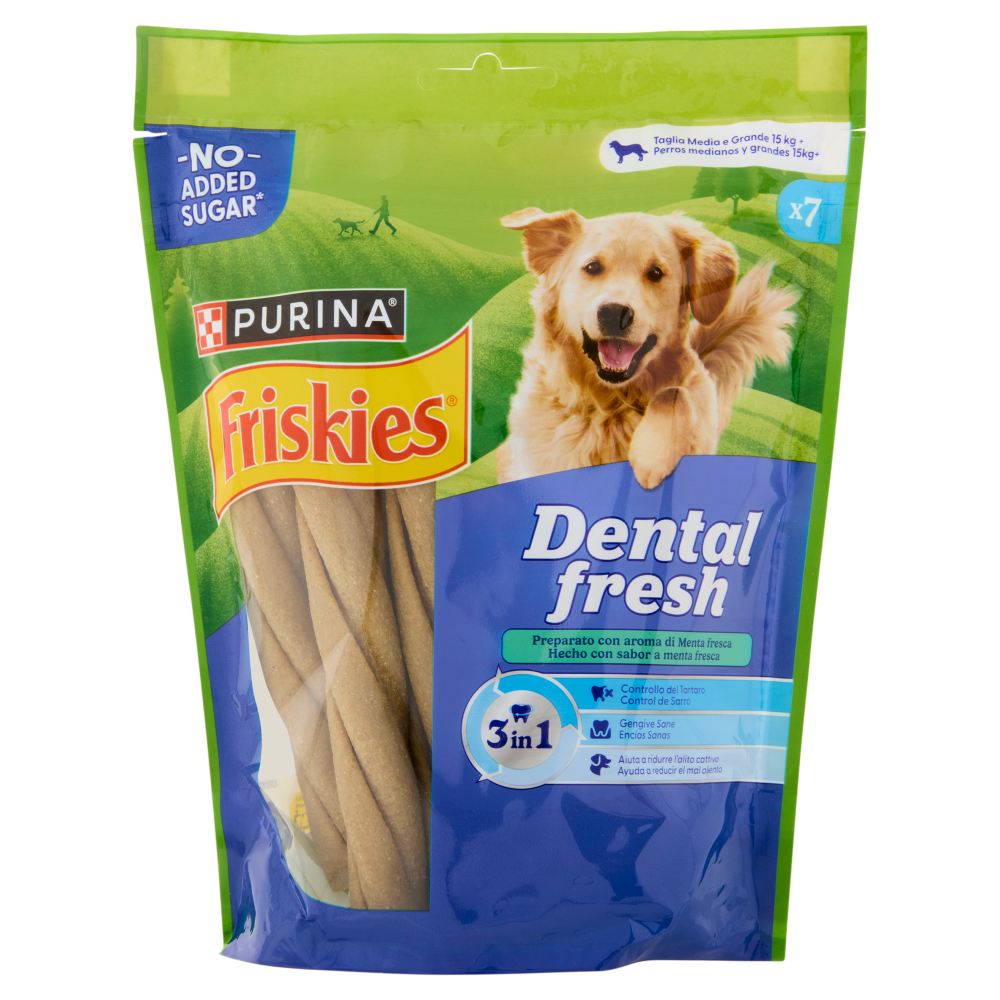PURINA FRISKIES Dental Fresh aroma alla menta Medium-Large 180g