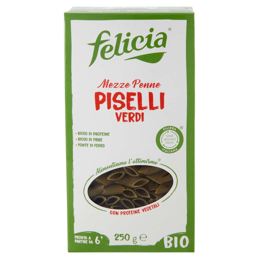 felicia Mezze Penne Piselli Verdi Bio 250 g