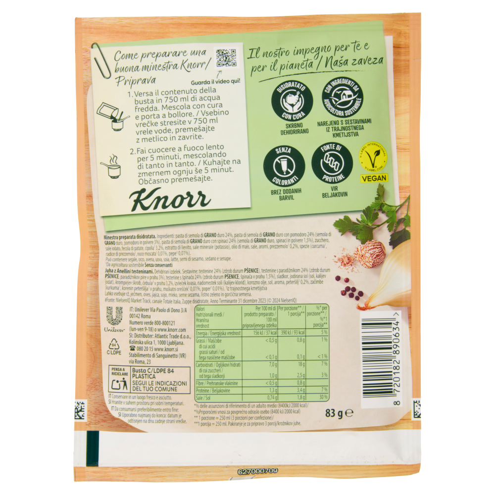 Knorr Minestra Anellini 83 g