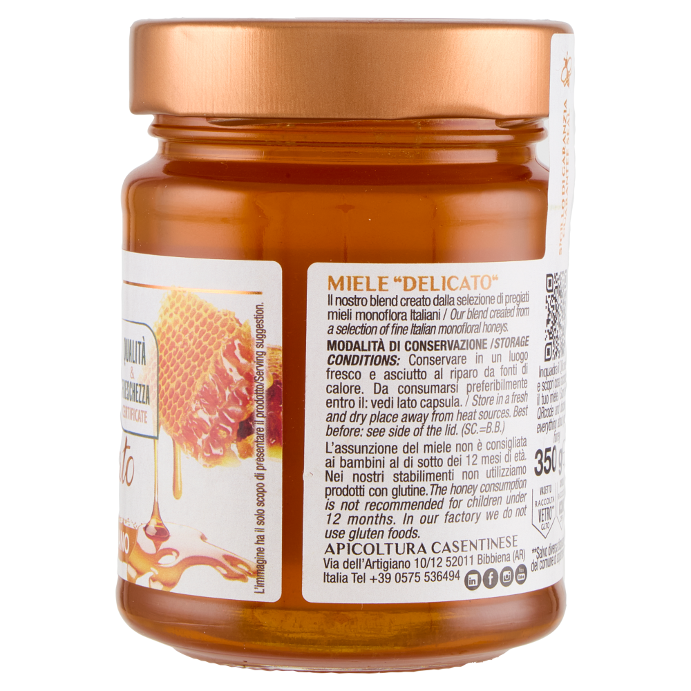 Apicoltura Casentinese Delicato il Miele Italiano 350 g