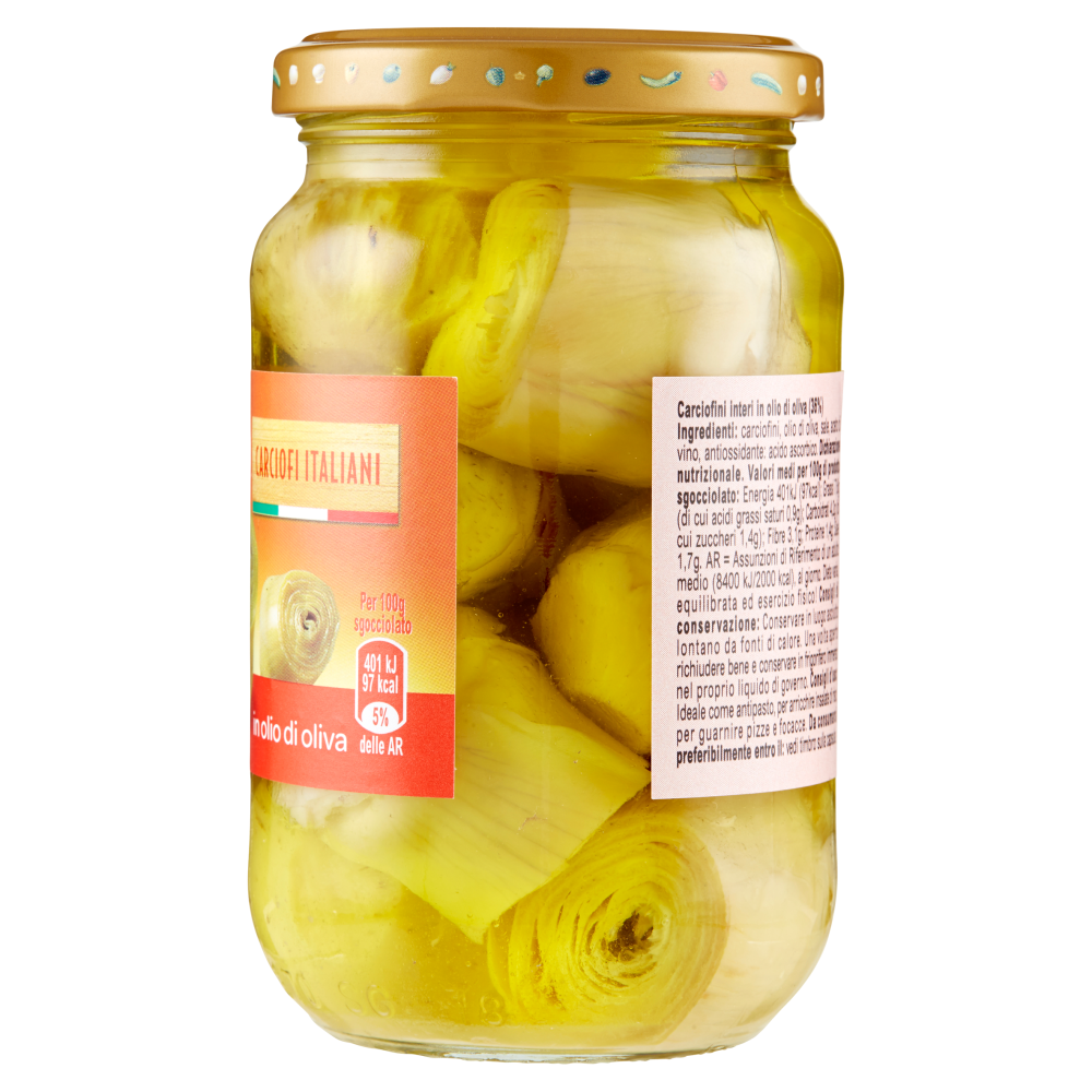 Carrefour Sottolio Carciofini Interi in olio di oliva 340 g