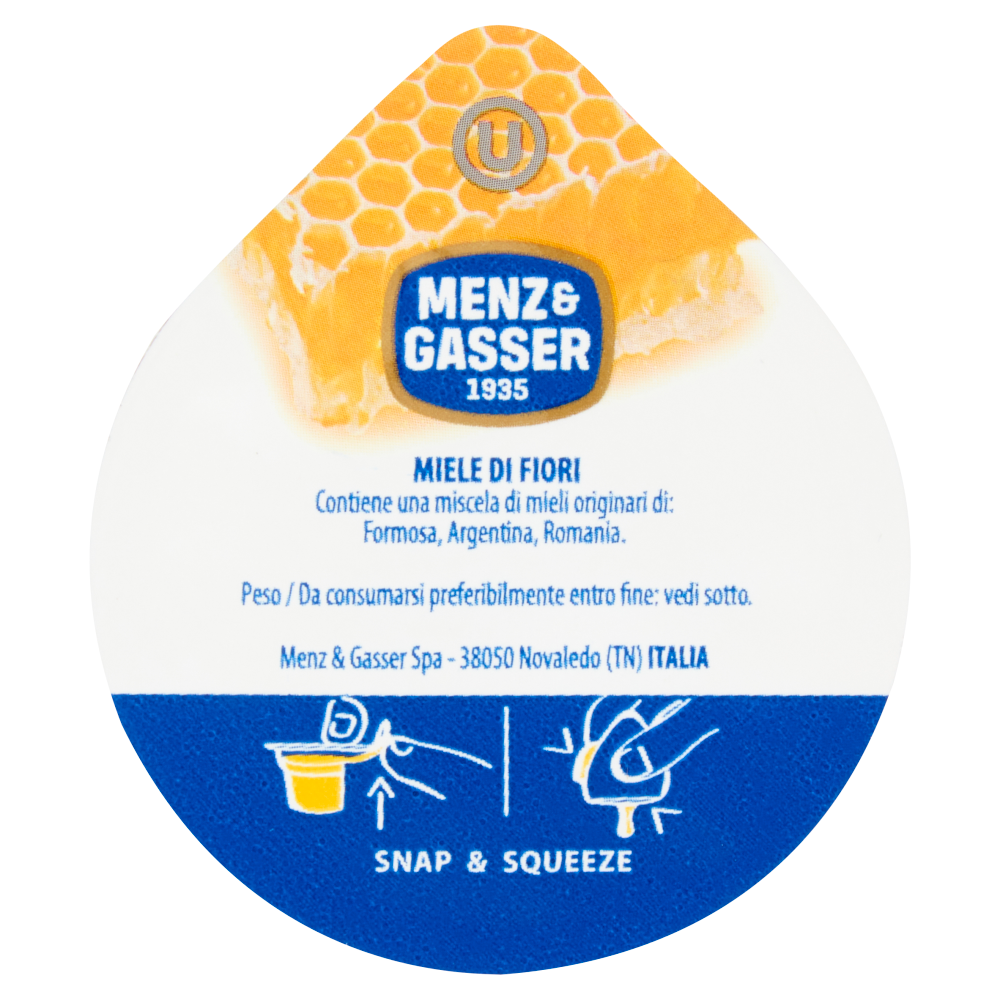 Menz & Gasser Snap & Squeeze Miele di Fiori 100 x 20 g