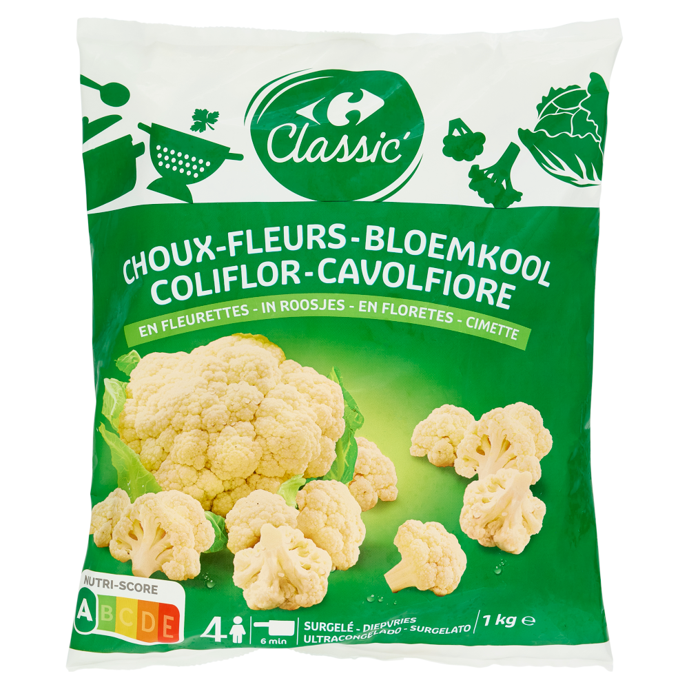 Carrefour Classic Cavolfiore Cimette Surgelato 1 kg