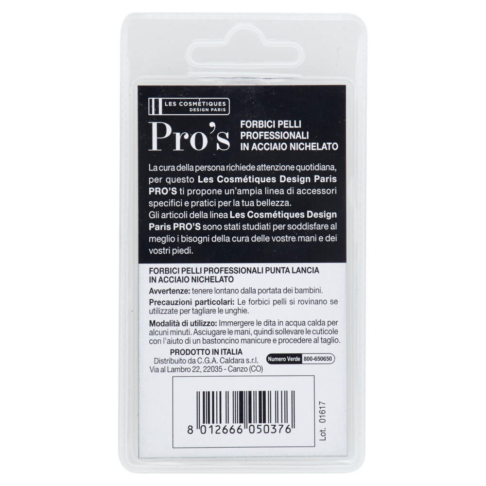 Pro's Forbici Pelli Professionali in Acciaio Nichelato