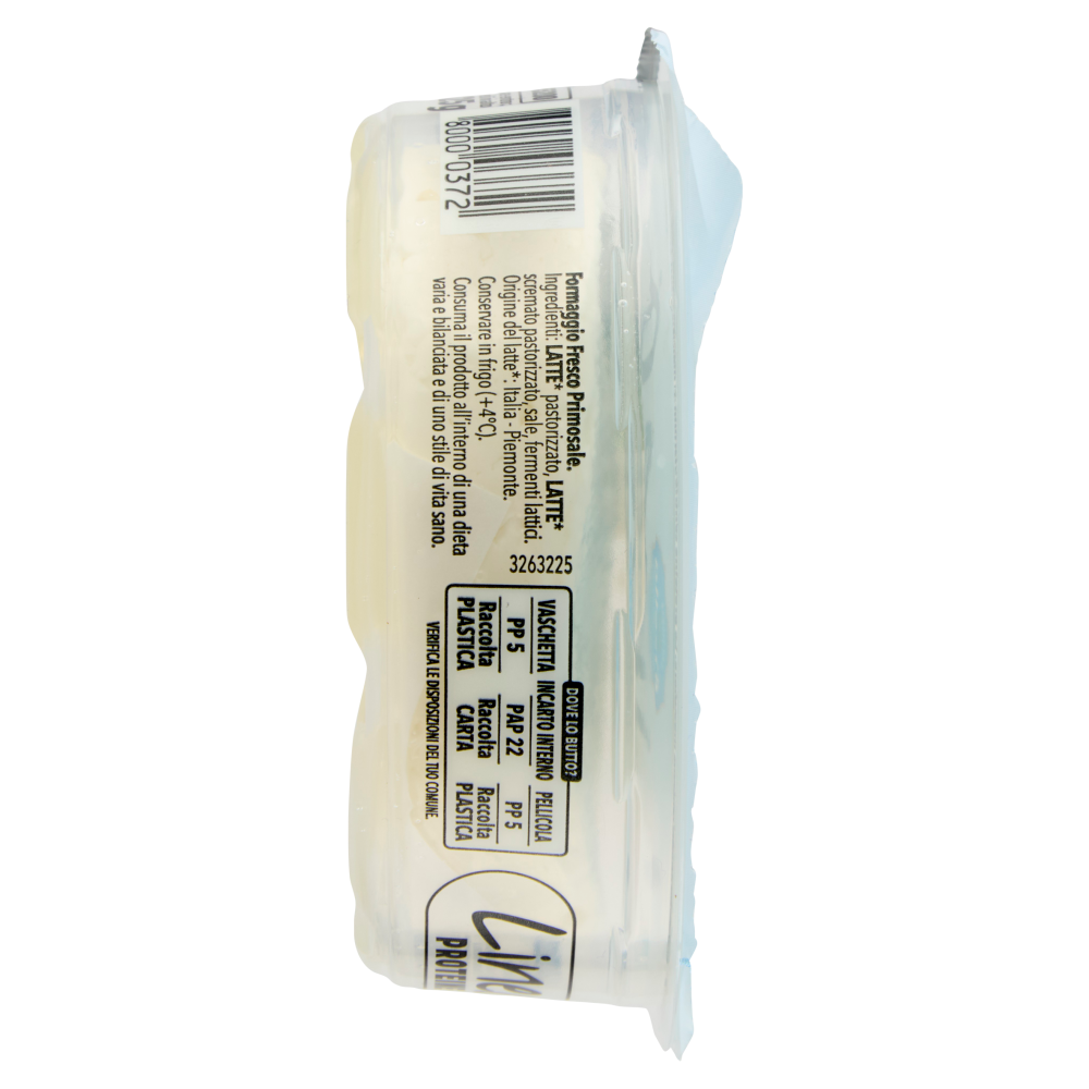 Fattorie Osella Linea Osella Formaggio Fresco Primosale Proteine 125g