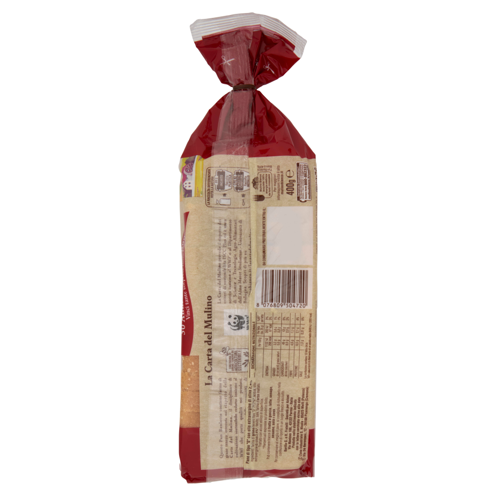 Mulino Bianco Pan Bauletto Bianco Pane Ideale per Panini 400g