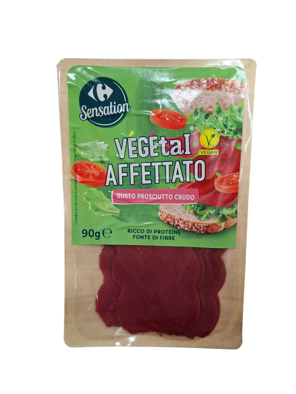 Carrefour Sensation VÉGÉtal Affettato Gusto Prosciutto Crudo 90 g