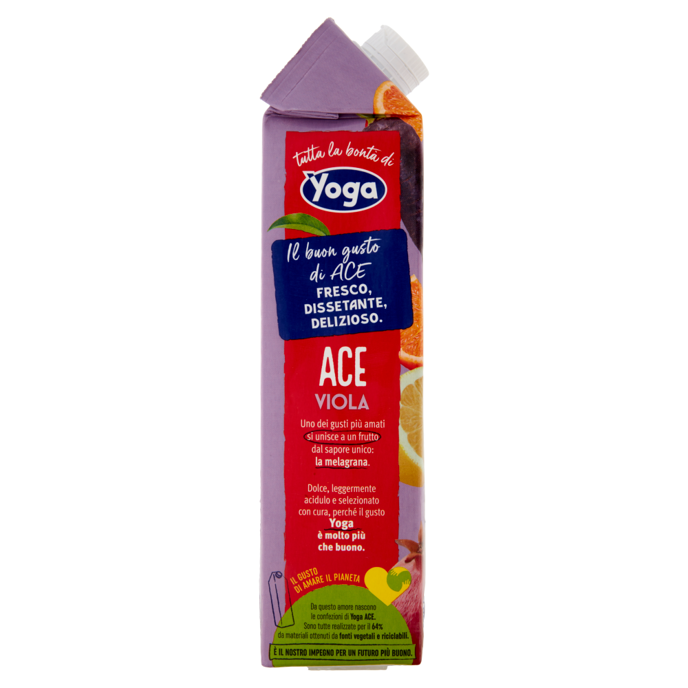 Yoga ACE Viola Melagrana Arancia Carota Limone con Vitamine 1000 ml