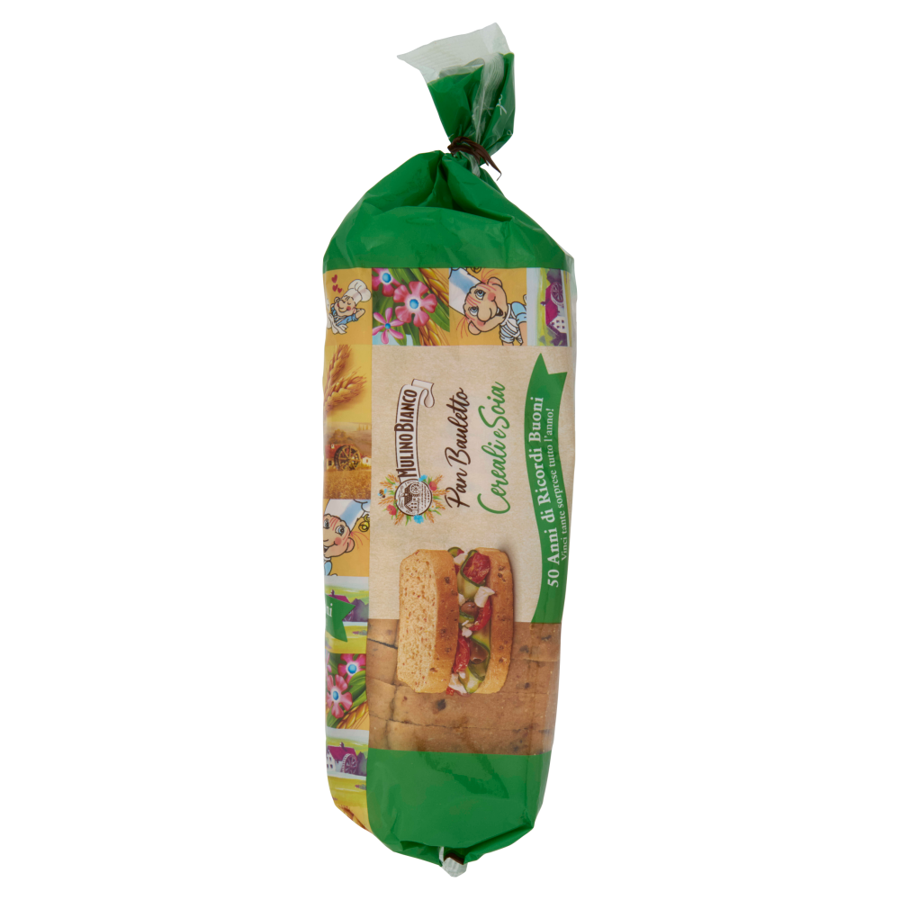 Mulino Bianco Pan Bauletto Cereali e Soia Pane Ideale per Panini 400g