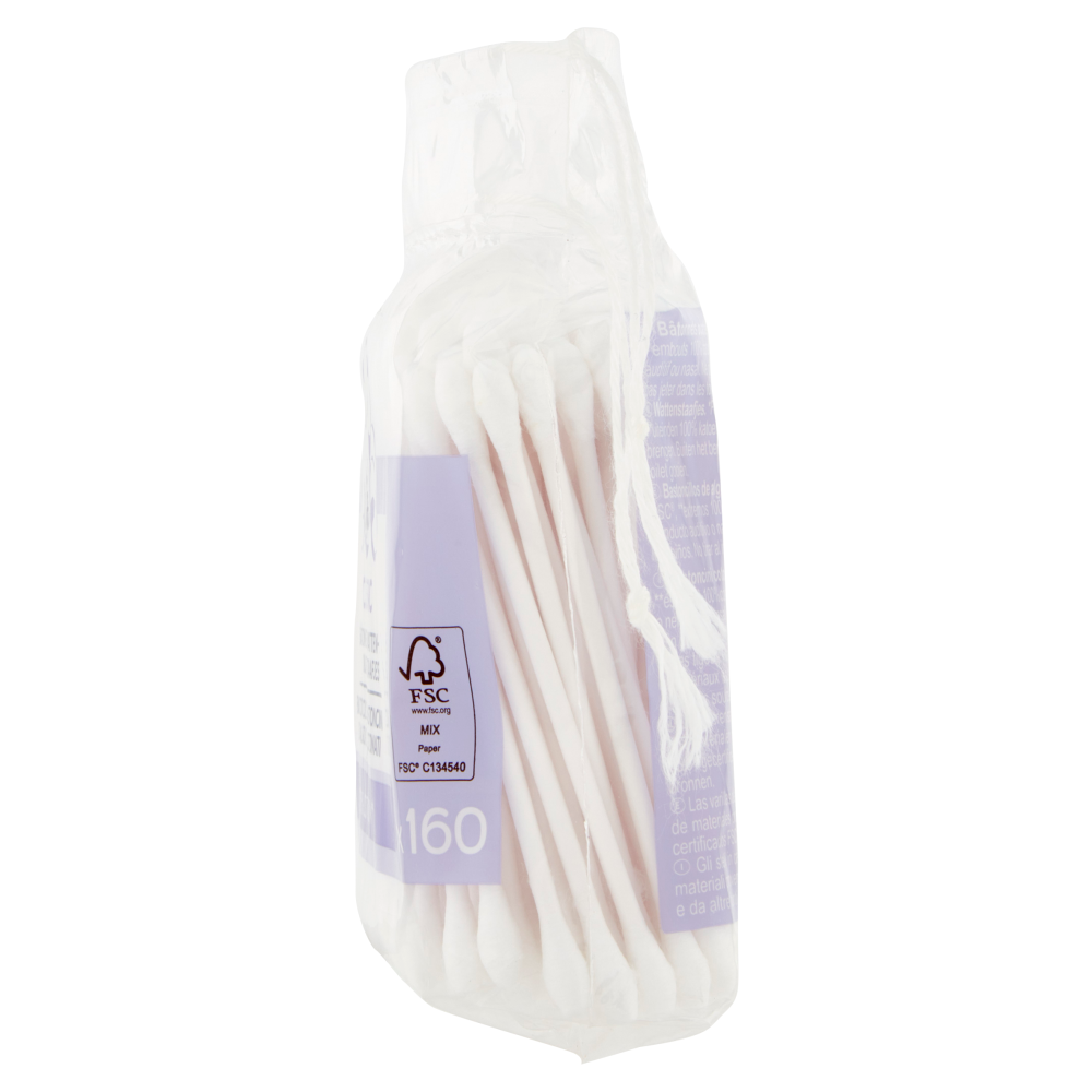 Carrefour Soft Classic Bastoncini Cotonati 100% Cotton** 160 pz