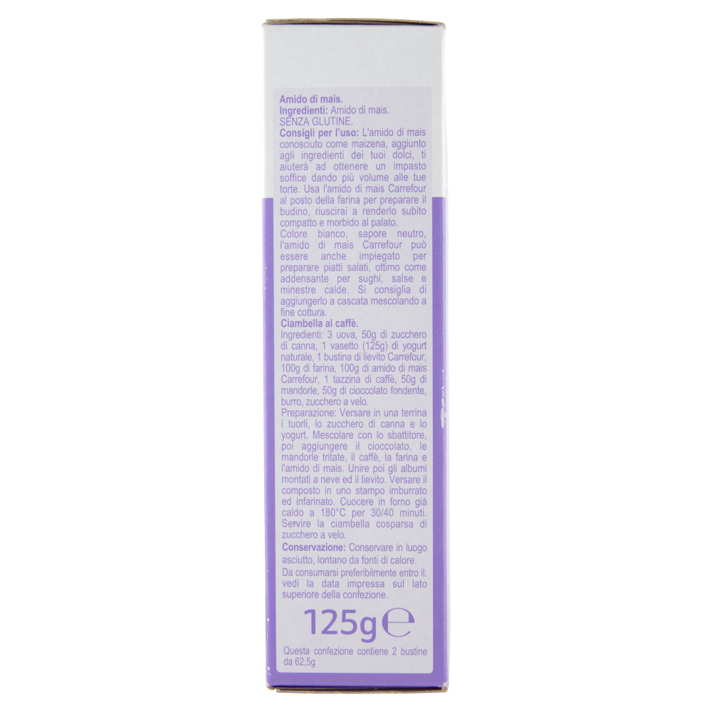 Carrefour Classic Amido di Mais 2 x 62,5 g