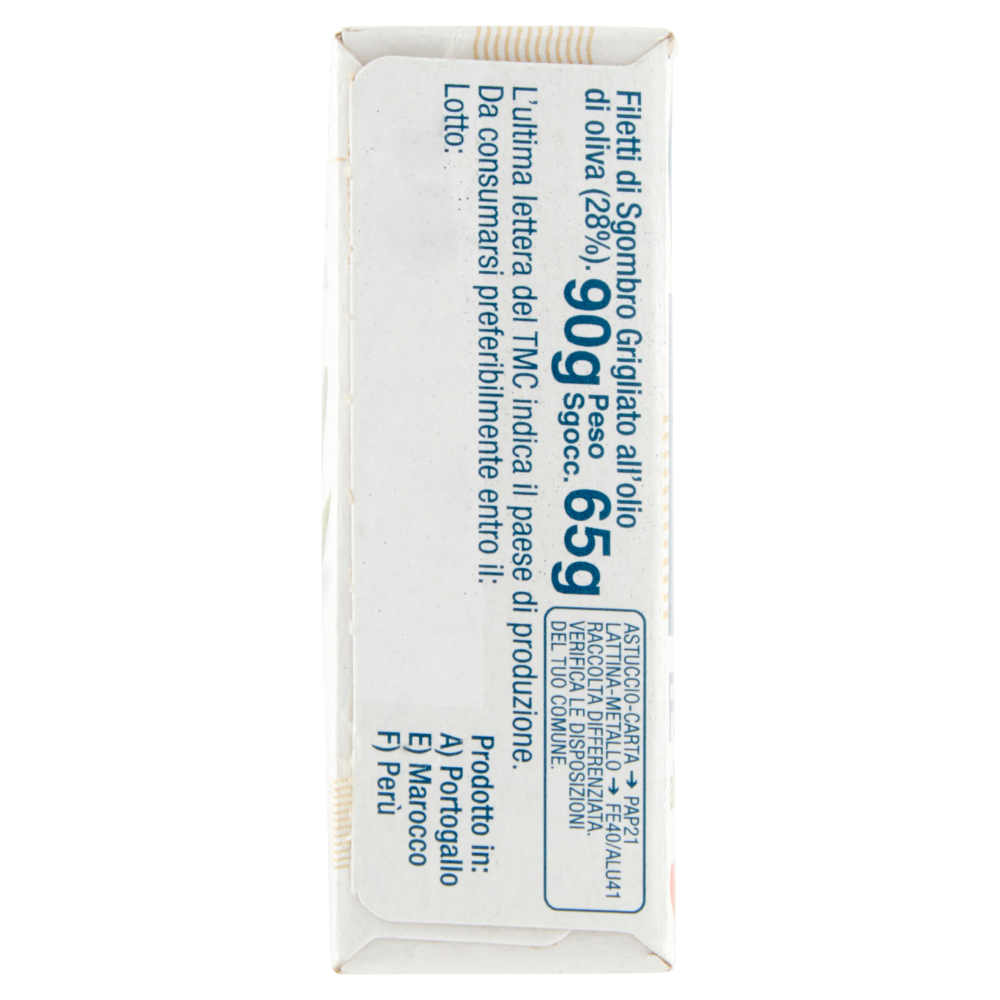 Delicius Grigliati Filetti di Sgombro all'olio di oliva 90 g