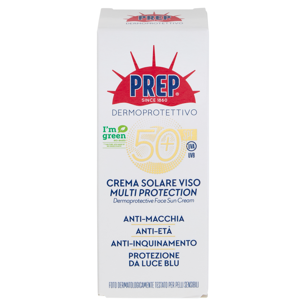 Prep Dermoprotettivo Crema Solare Viso Multi Protection SPF 50+ 50 ml