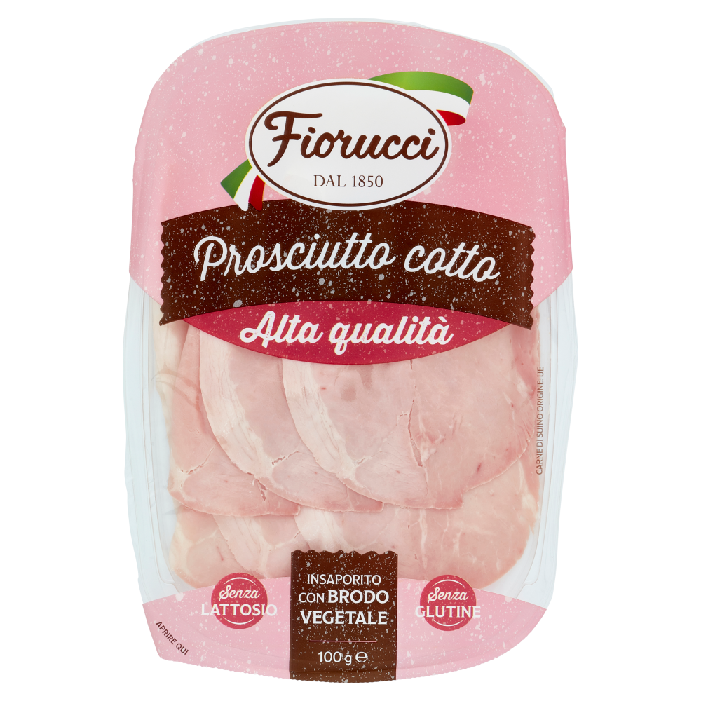 Fiorucci Prosciutto cotto Alta qualit&agrave; 100 g