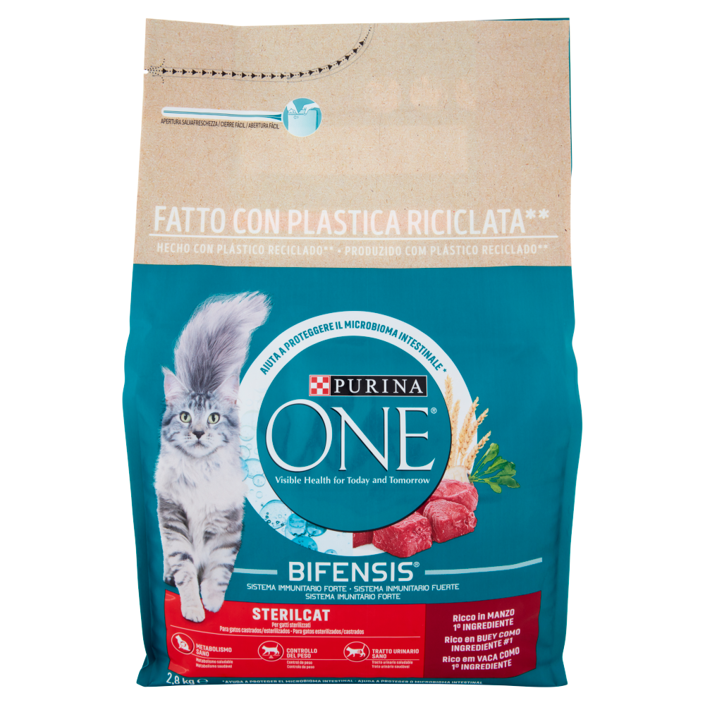 PURINA ONE Sterilcat Ricco in Manzo 2,8 kg